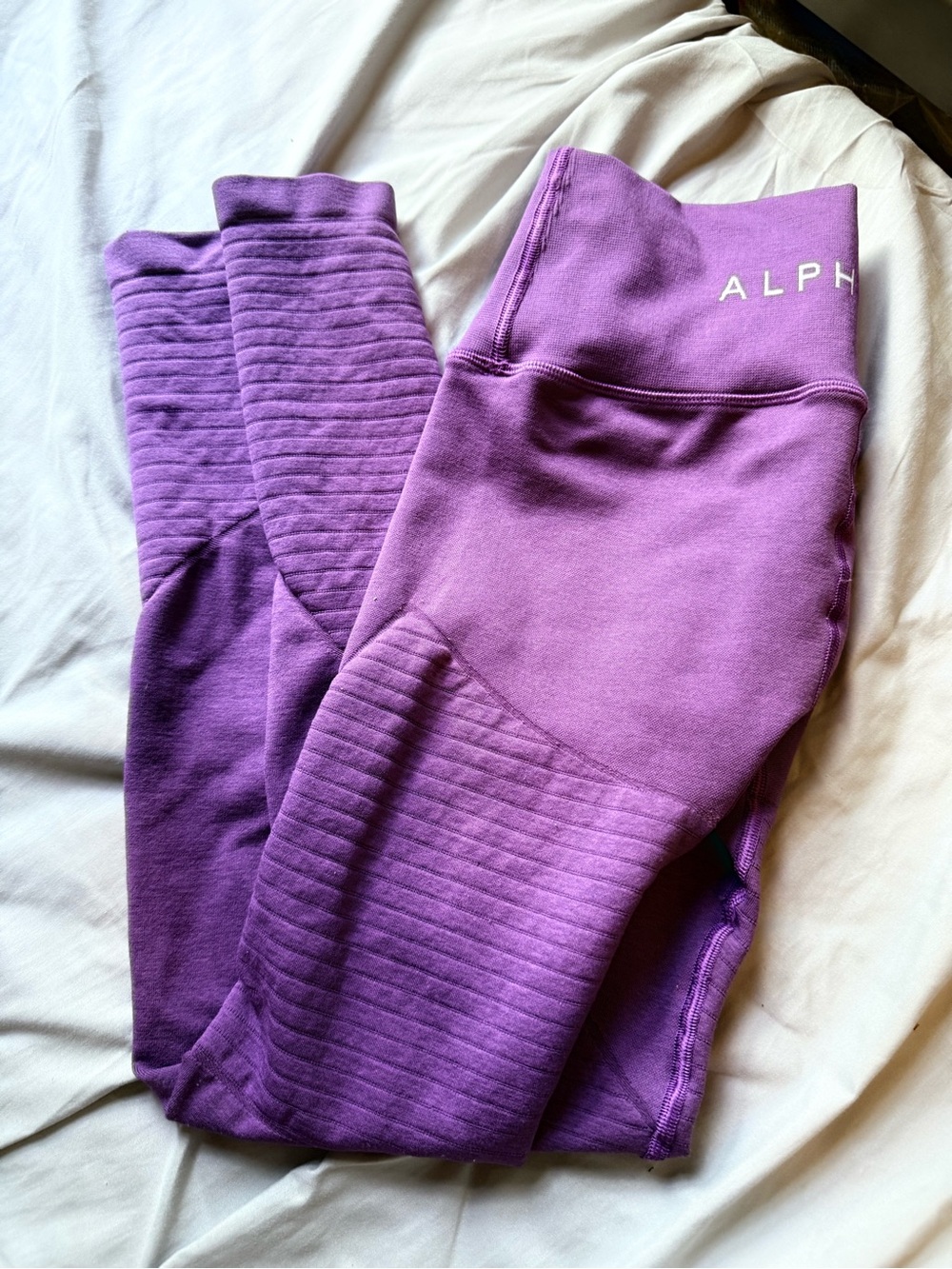 Alphalete Purple High-Waisted Leggings